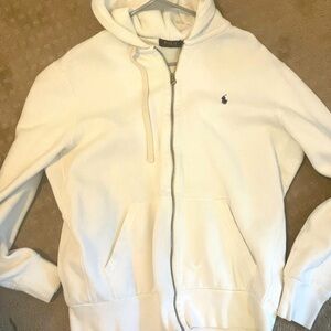 Large White Polo Ralph Lauren Zip Up